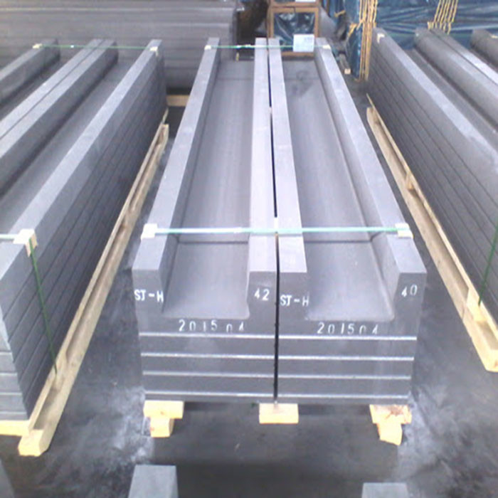 Blocco di carbonio catodico 1800-2000C con contenuto di cenere 0,3-0,5% e densità di massa 1,55-1,75 G/cm3