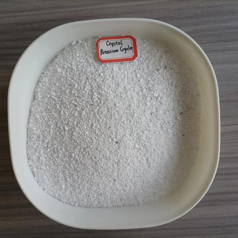 Criolite di potassio insolubile in acqua, polvere bianca utilizzata come fondente nei processi di saldatura, brasatura e produzione di alluminio