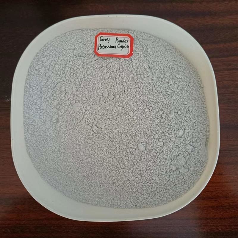 Criolite di potassio insolubile in acqua, polvere bianca utilizzata come fondente nei processi di saldatura, brasatura e produzione di alluminio