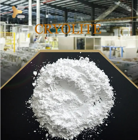 Cryolite sintetica di grado reagente 99% Na3AIF6 per agenti di rimozione di fanghi utilizzati come fluido per l'elettrolisi dell'alluminio