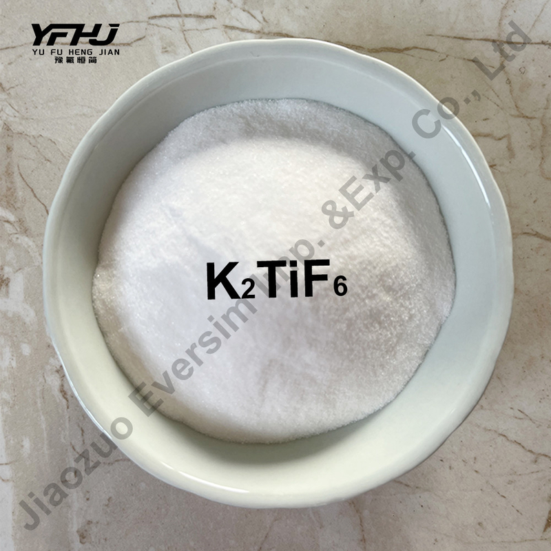 CAS 16919-27-0 Fluorotitanato di potassio in polvere bianca K2 (TiF6) per l'industria del vetro