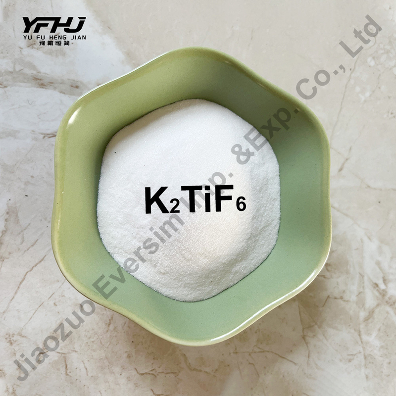 CAS 16919-27-0 Fluorotitanato di potassio in polvere bianca K2 (TiF6) per l'industria del vetro