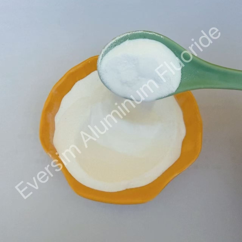 Fluoruro di alluminio di sabbia bianca AlF3 utilizzato come fluido per lo smalto
